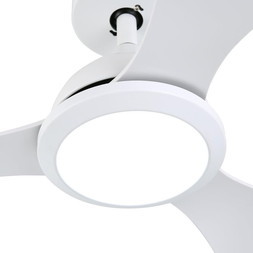 HOMLUX 52" Indoor Ceiling Fan with LED Light in White, , large