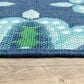 Oriental Weavers Meridian 2206B 2"3" x 7"6" Blue Runner, , large