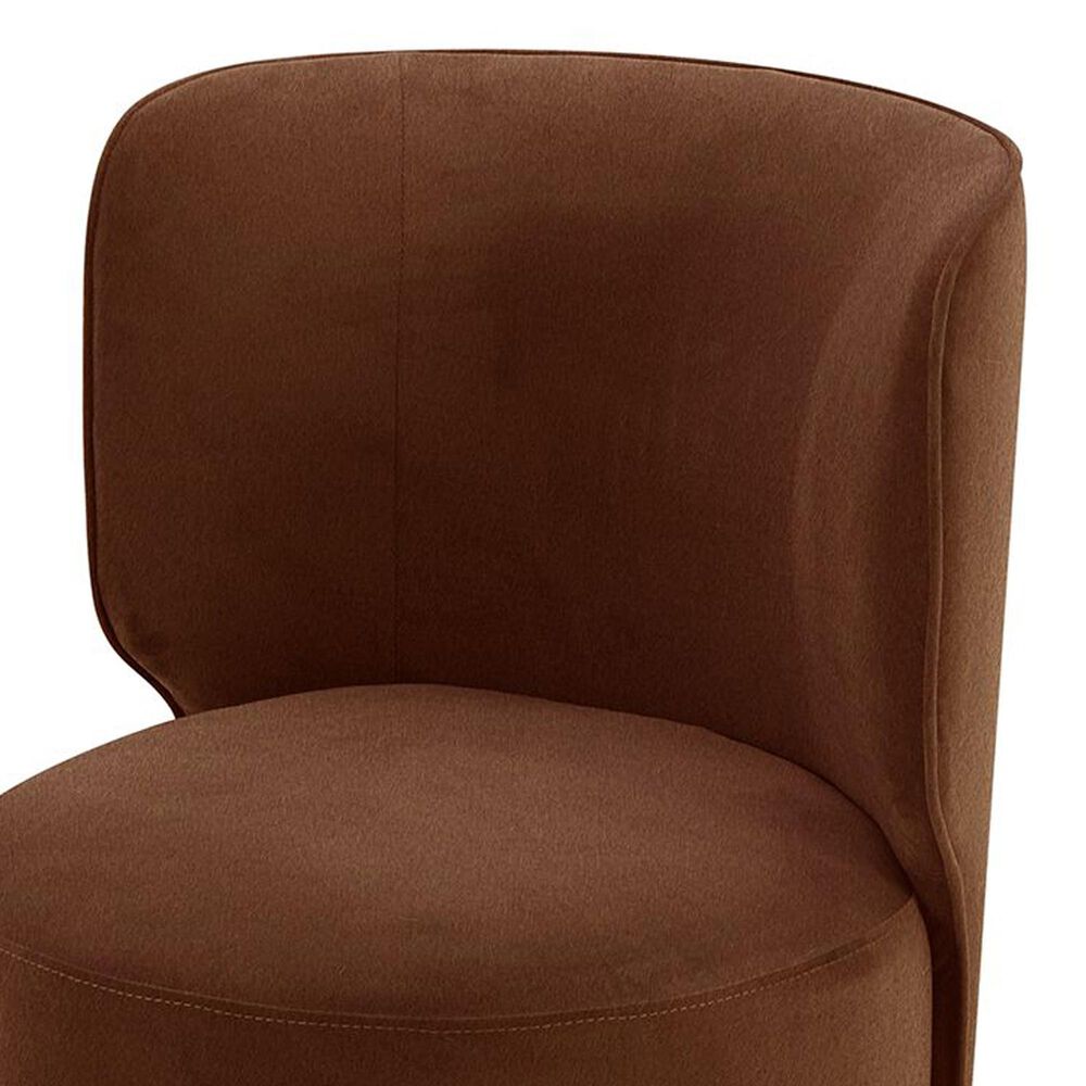 Interlochen Side Chair with Casters in Brick, , large
