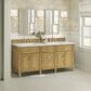 James Martin Vanities Lorelai 72" Double Vanity in Light Natural Oak with 3 cm Ethereal Noctis Quartz Top, , large