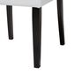 Baxton Studio Dylin Side Chair with White Cushion in Espresso Brown (Set of 2), , large