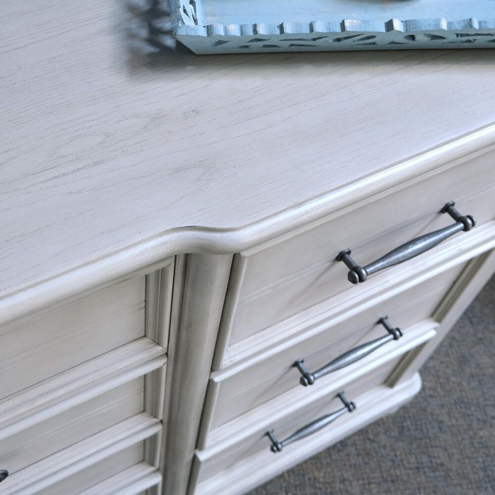 Golden Wave Furniture New Haven 10-Drawer Dresser in Oyster Shell, , large