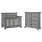 Oxford Baby Weston 2-Piece Crib and Dresser Nursery Set in Dusk Gray, , large