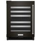 KitchenAid 24" Undercounter Wine Cellar with Left Hinge, Metal-Front Racks in Black Stainless Steel, , large