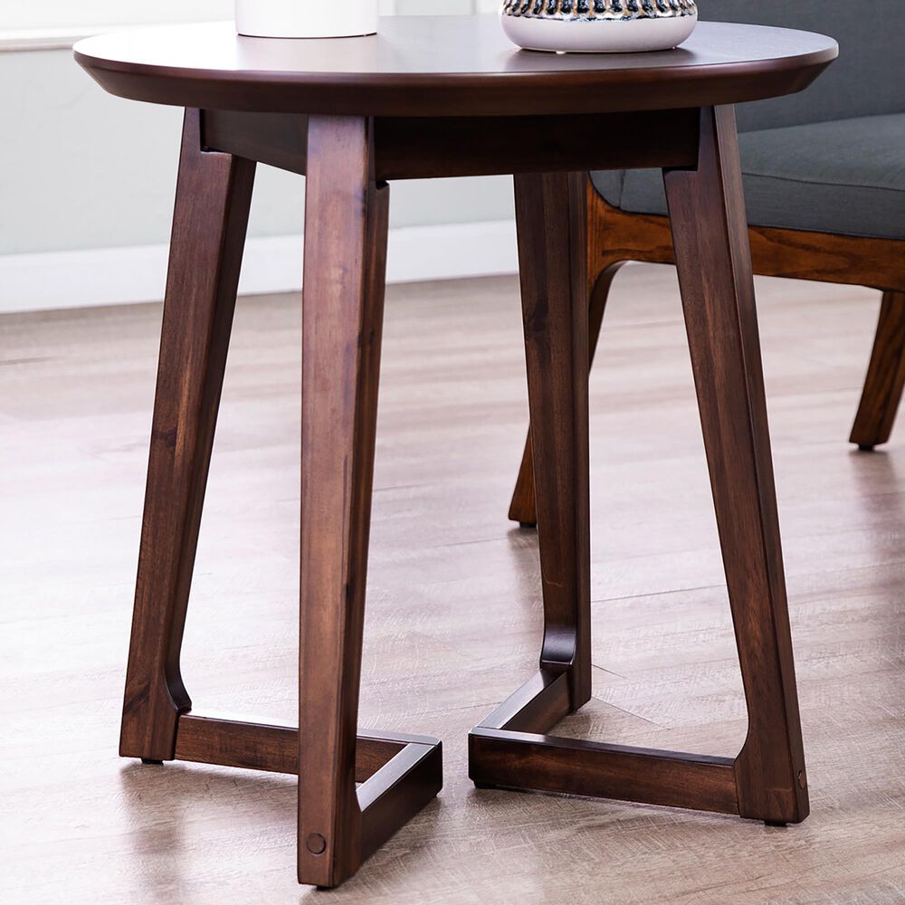 Southern Enterprises Meckland End Table in Dark Walnut, , large