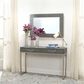 Splendor Living Kain Console Table in Grey and Brushed Champagne, , large
