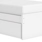 Ashley Onita Twin Platform Bed with No Headboard and 1 Side Storage in White, , large