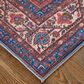 Feizy Rawlins 3"11" x 6" Navy and Multicolor Area Rug, , large