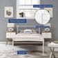 Modway Alina Twin Platform Bed Frame in White, , large