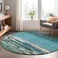 Dalyn Rug Company Trevi TV8 8" Round Teal Area Rug, , large
