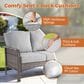 HOMLUX 6-Piece Patio Conversation Set in Gray, , large