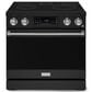 Thor Kitchen Gordon Ramsay 6 Cu. Ft. 36" Professional Electric Range with Stainless Steel Handle Kit in Black, , large