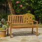 Hearth and Haven Loja Patio Bench in Teak, , large