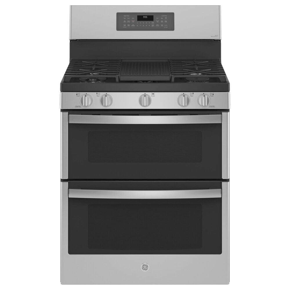 GE Profile 4pc Kitchen Package with Refrigerator, Range, Microwave, and Dishwasher in Stainless Steel, , large