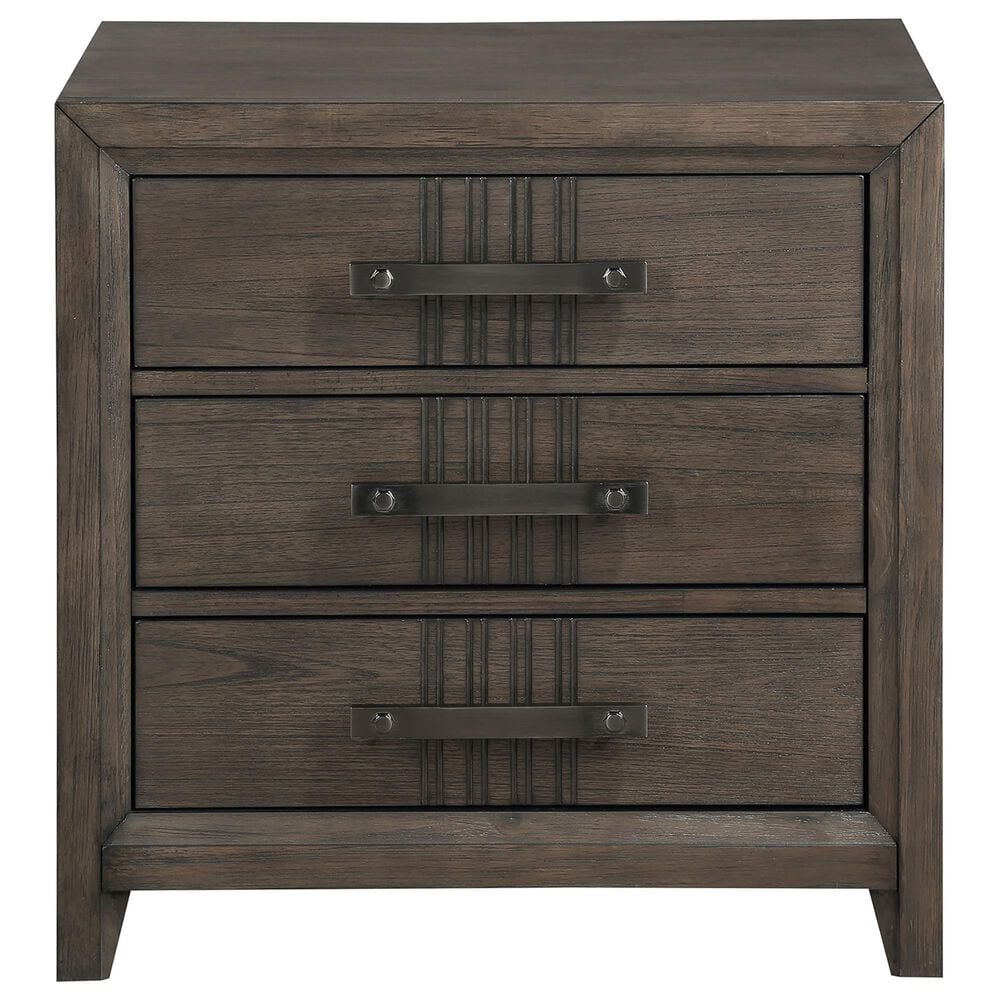 New Heritage Design Landon 3-Piece Queen Bedroom Set with Two Nightstands in Walnut, , large