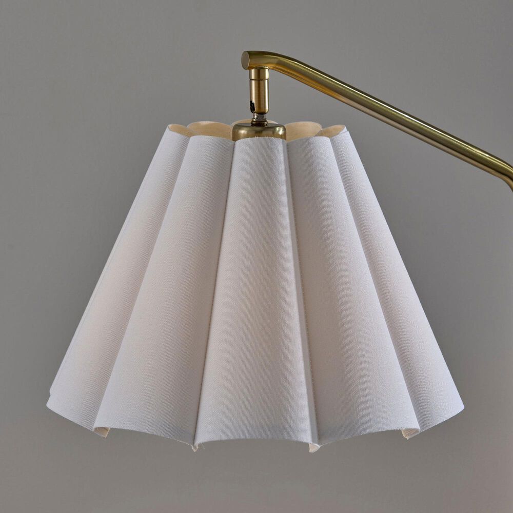 Adesso Lyra Floor Lamp in Antique Brass, , large