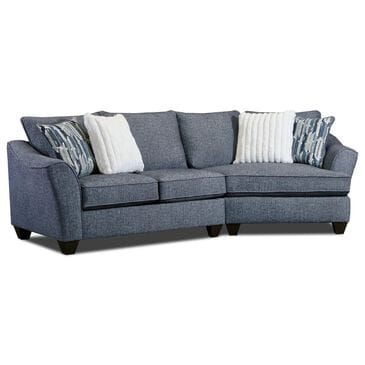 Southaven 2-Piece Stationary Left Facing Sectional Sofa in Navy, , large
