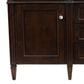 James Martin Vanities Brittany 60" Double Bathroom Vanity in Burnished Mahogany with 3 cm Carrara White Marble Top, , large