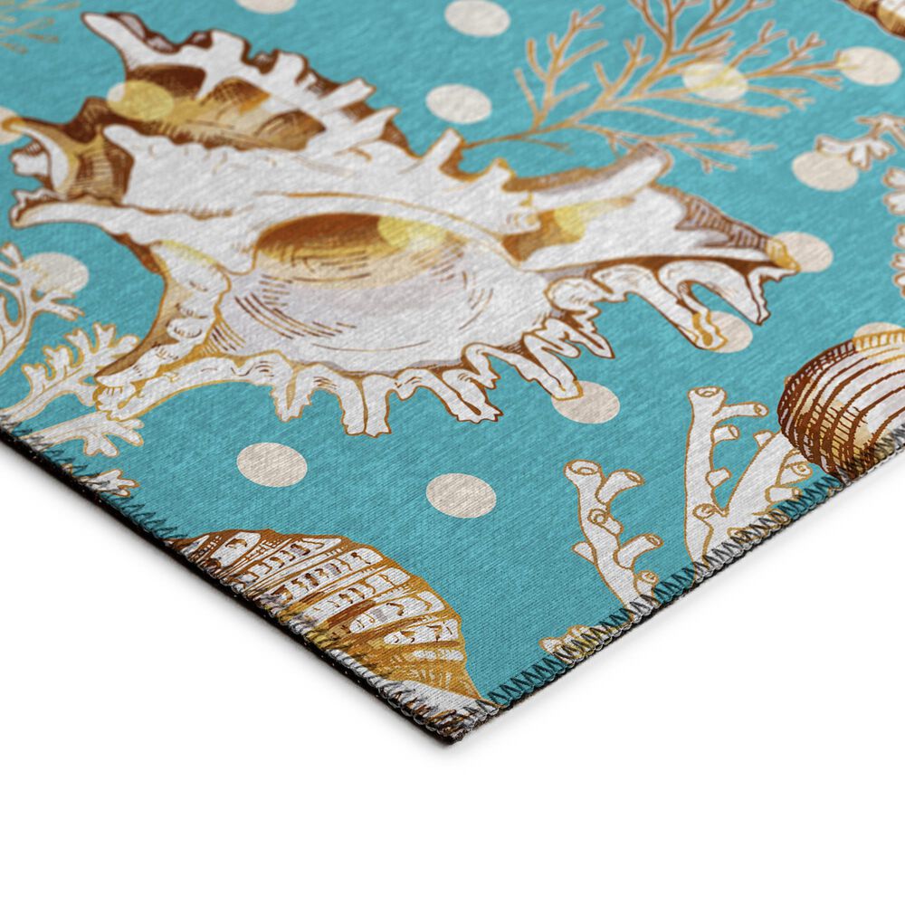 Dalyn Rug Company Seabreeze SZ6 2&#39;3&quot; x 7&#39;6&quot; Teal Runner, , large