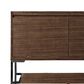 James Martin Vanities Mantova 47.3" Single Vanity Cabinet in Mid-Century Walnut and Champagne Brass, , large