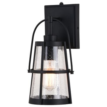 Vaxcel Portage Park 1-Light Outdoor Wall Sconce in Matte Black, , large