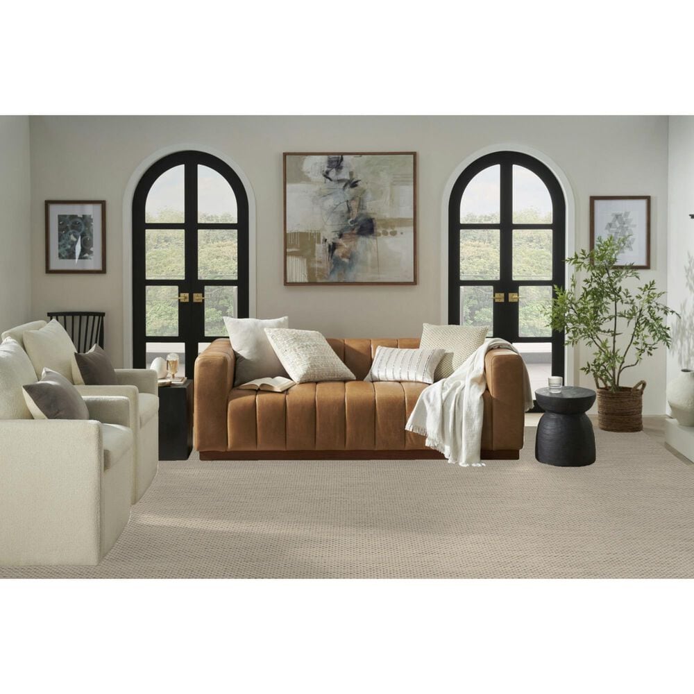 Nourison Courtyard Ivory and Silver 10&#39; x 14&#39; Indoor/Outdoor Area Rug, , large