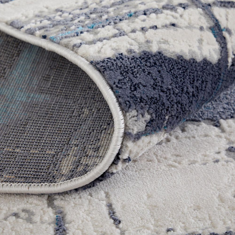 Feizy Indio 3&#39;11&quot; x 6&#39; Blue and Ivory Area Rug, , large