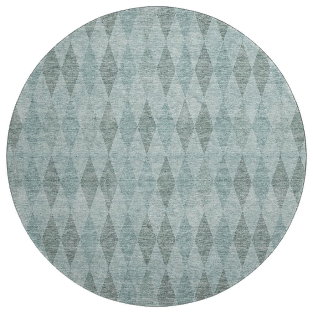 Dalyn Rug Company The Reserve TR2 Teal 8" Round Indoor/Outdoor Area Rug, , large