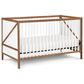 Hearth and Haven Pixie Zen 3-In-1 Convertible Crib in Walnut and White, , large