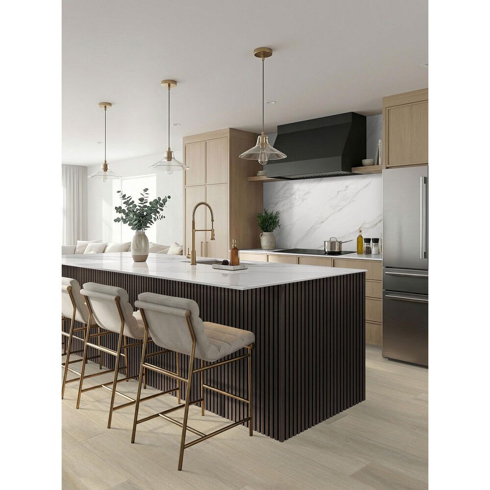 MS International Acoustic Wood Slat Espresso 24" x 48" Wall Panels, , large