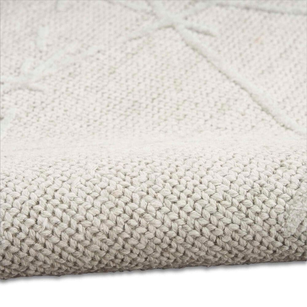 Nourison Wander 5&#39;3&quot; x 7&#39;3&quot; Ivory and Grey Area Rug, , large