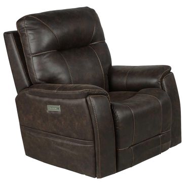 Steve Silver Lexington Triple Power Media Recliner in Saddle Brown, , large