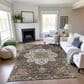 Dalyn Rug Company Silk Road Chocolate, Ivory, Gold, Copper, Gray and Taupe 5" x 7"6" Area Rug, , large