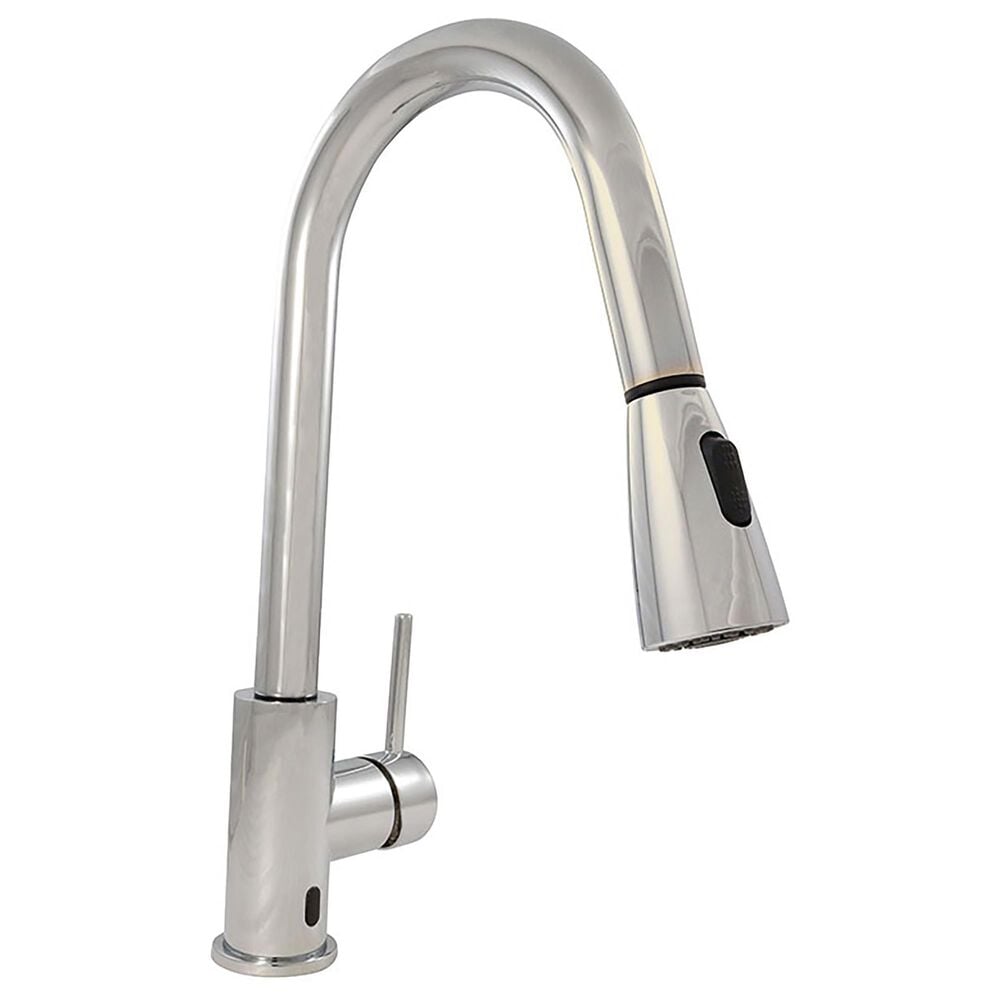 MS International Touch-Less Infrared Sensor Kitchen Faucet in Polished Chrome, , large