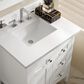 James Martin Vanities Palisades 30" Single Bathroom Vanity in Bright White with 3 cm White Zeus Quartz Top and Rectangular Sink, , large
