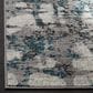 Safavieh Skyler SKY193B 4" Square Grey and Blue Area Rug, , large