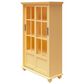 DHP Abbeywood Bookcase with Sliding Glass Doors in Sunlight Yellow, , large