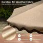 HOMLUX 10" Patio Umbrella with Lights in Khaki, , large