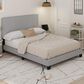 HOMLUX Lucy Queen Platform Bed Frame in Glacier, , large
