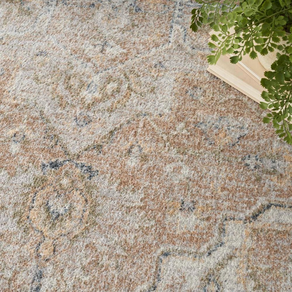 Nourison Astra Machine Washable 7&#39;10&quot; x 10&#39; Beige Area Rug, , large