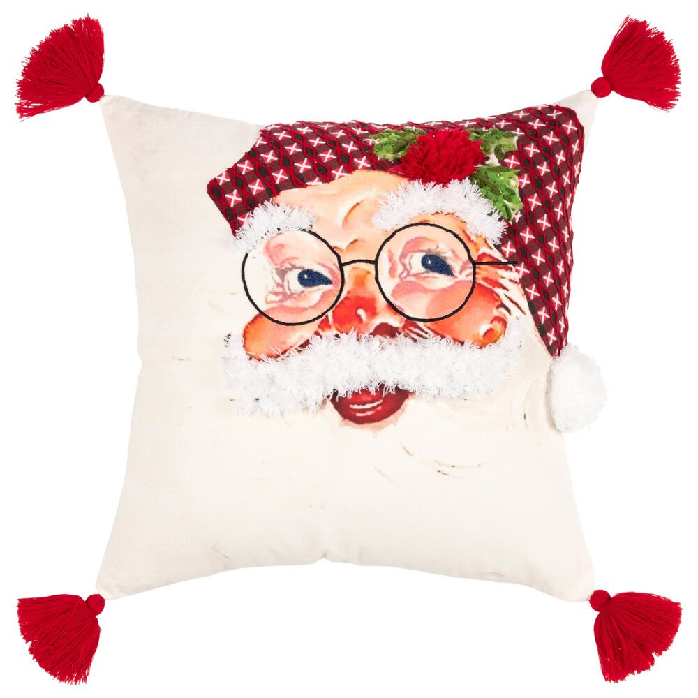 Rizzy Home Square 20" Pillow in White, , large