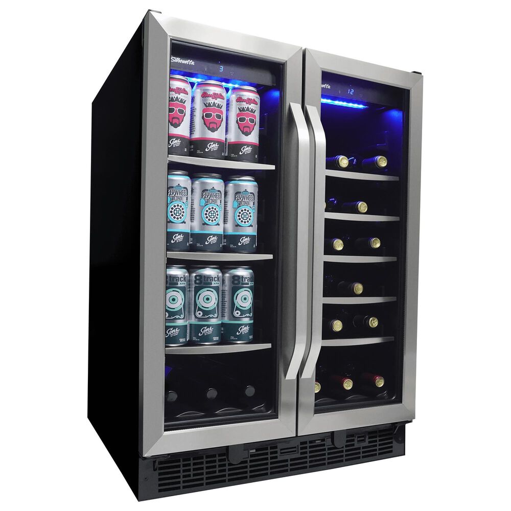 Danby Silhouette Emmental 5.1 Cu. Ft. French Door Built-In Beverage Center in Stainless Steel, , large