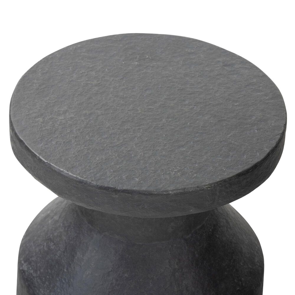 Four Hands Odeon End Table in Distressed Graphite, , large