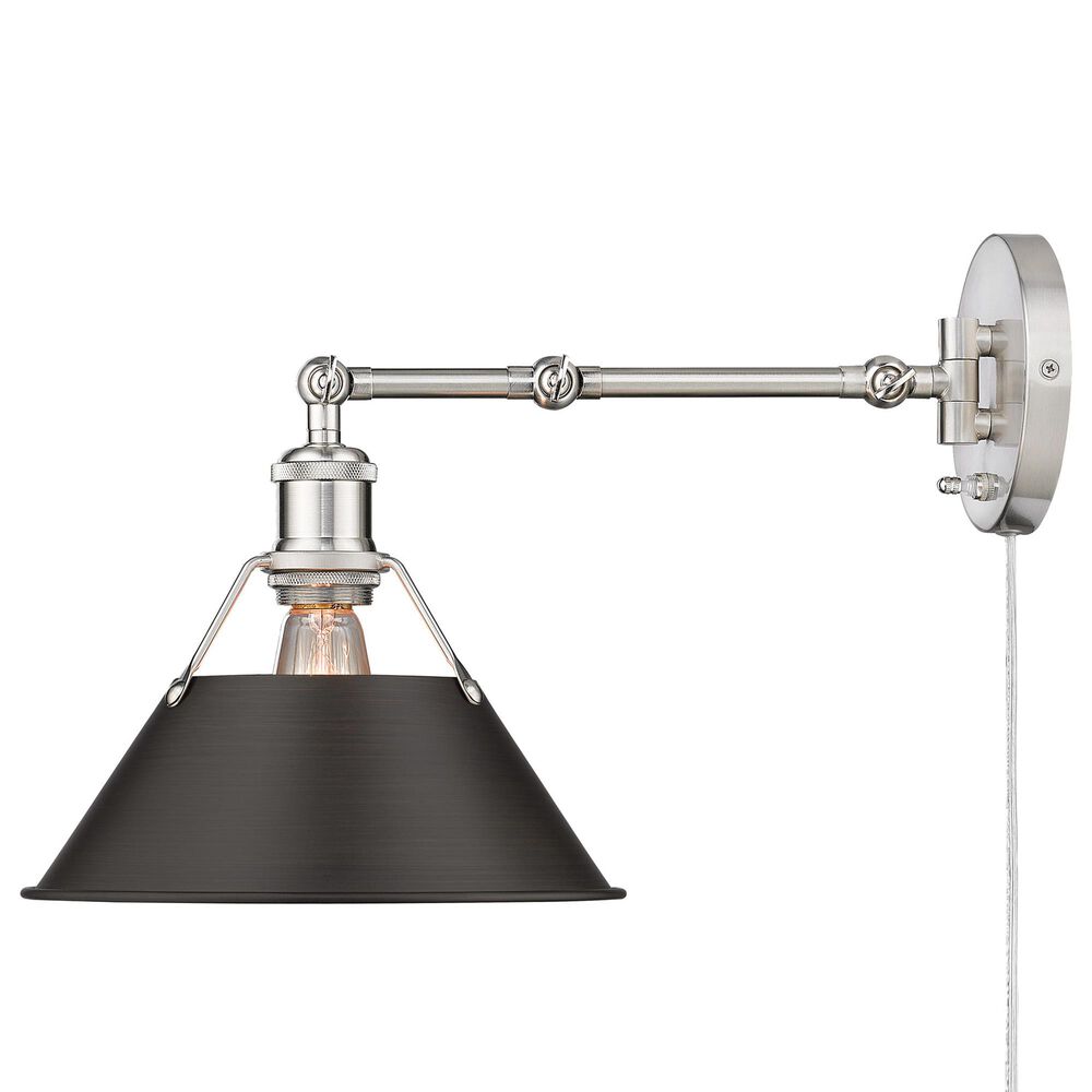 Golden Lighting Orwell 1-Light Wall Sconce in Pewter, , large