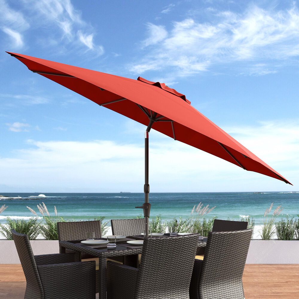 CorLiving 10" UV & Wind Resistant Patio Umbrella in Crimson Red, , large
