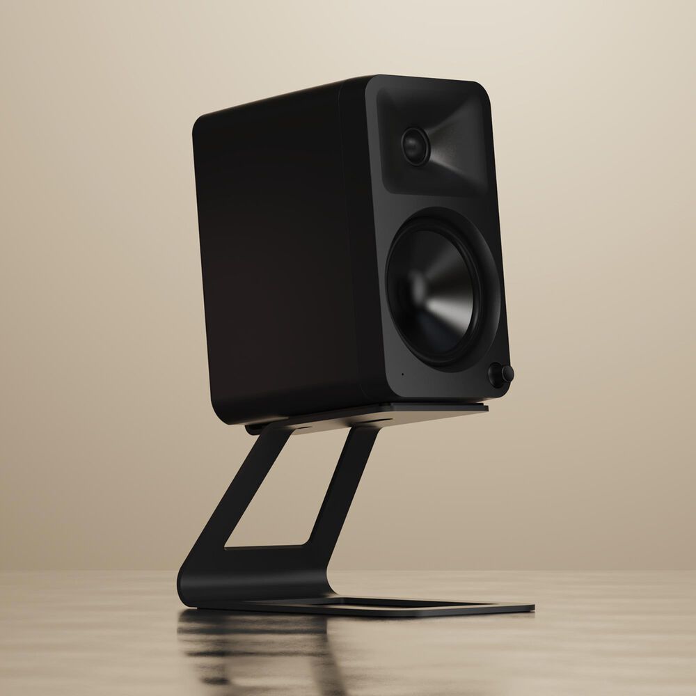 Kanto Elevated Desktop Speaker Stand for Midsize Speakers in Black (Set of 2), , large