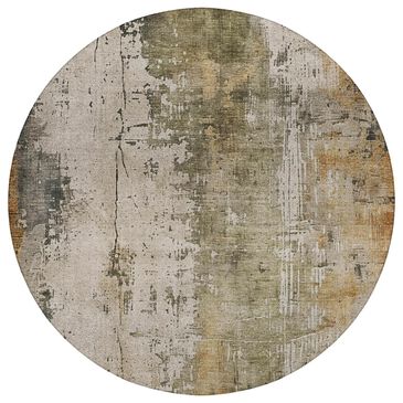 Dalyn Rug Company Kochi KC14 Putty 8" Round Area Rug, , large