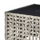 HOMLUX LED-Lit Patio Coffee Table with Built-In Solar Powered LED Lights in Gray, , large