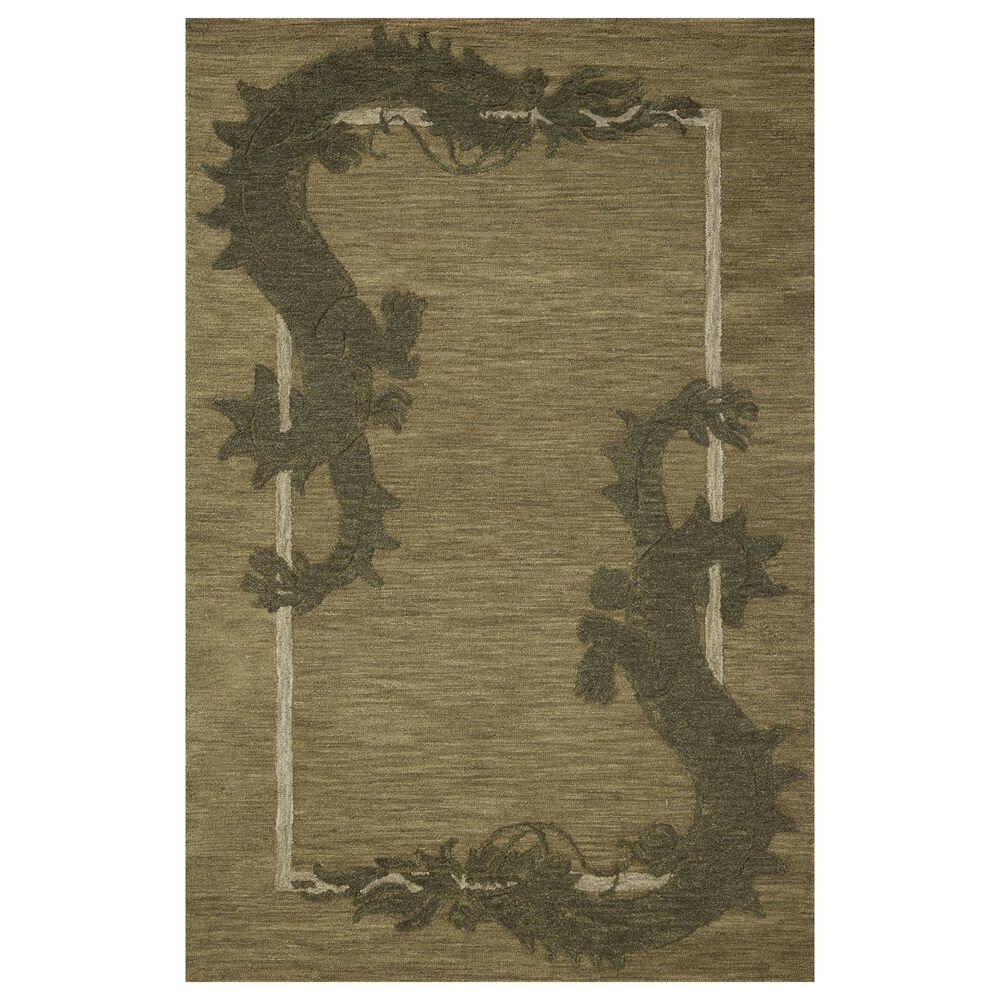 Loloi Romi Green and Forest 7"9" x 9"9" Area Rug, , large