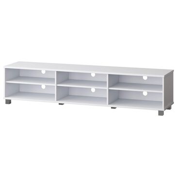 CorLiving Hollywood TV Stand in White, , large